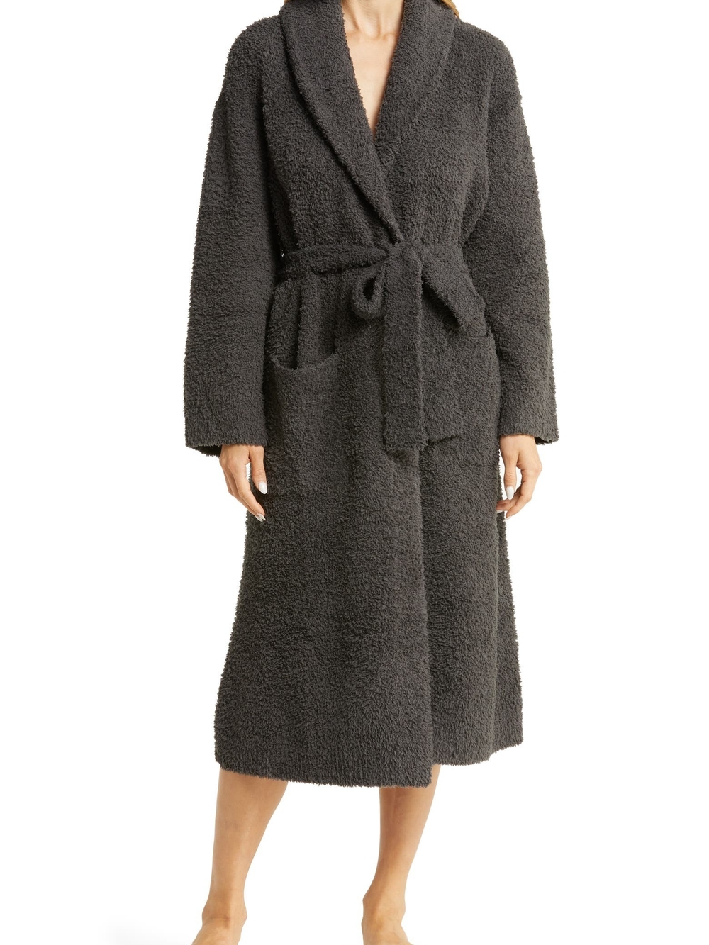 BAREOOT DREAMS LUXURY PLUSH SKULL EMBELLISHED ROBE - Picture 3 of 3